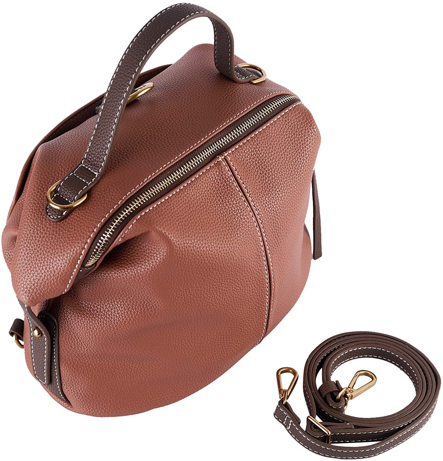 Price:$29.99    Mentor Roomy Bucket Bag for Women Top Handle Handbags Satchel Leather Shoulder Crossbody Bucket Bag (Dusty rose)  Clothing