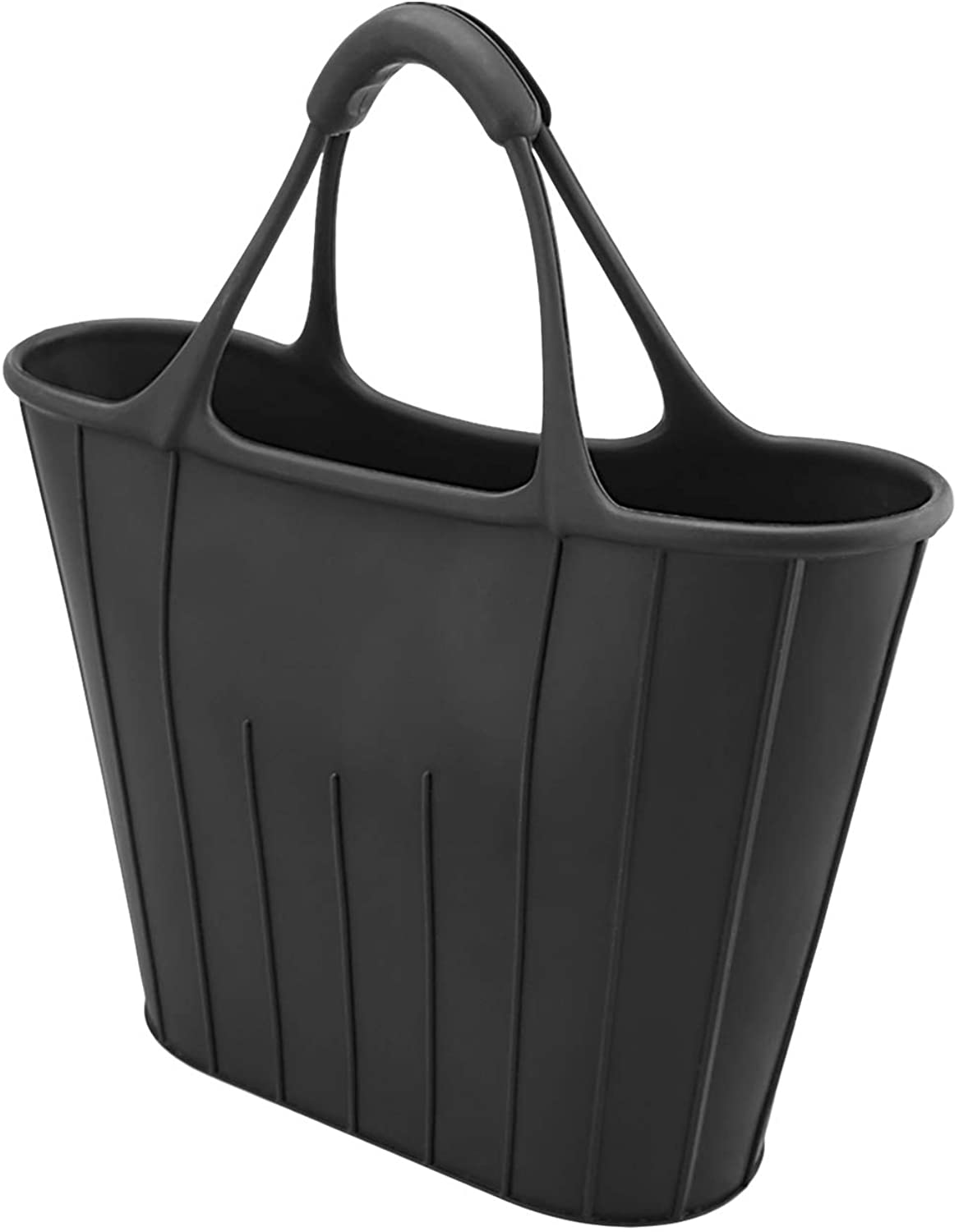 Price:$18.99 MOONORN Women's Silicone Tote, Comfortable & Lightweight Hand Bag Shoulder Handbag Beach Bag for Girls or Mom (Black)  Handbags   