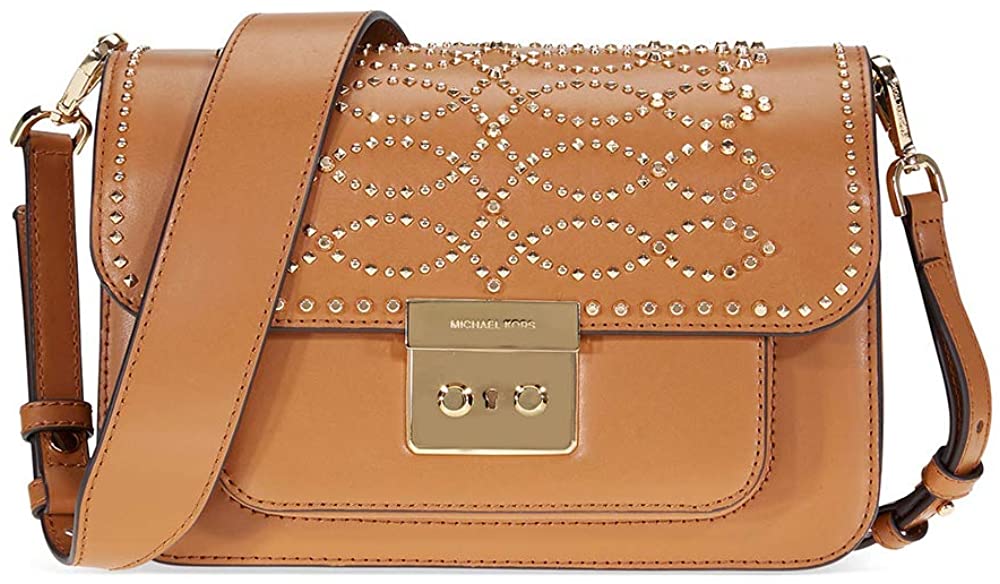 Price:$159.00 Michael Kors Sloan Studded Leather Shoulder Bag - Acorn  Handbags   
