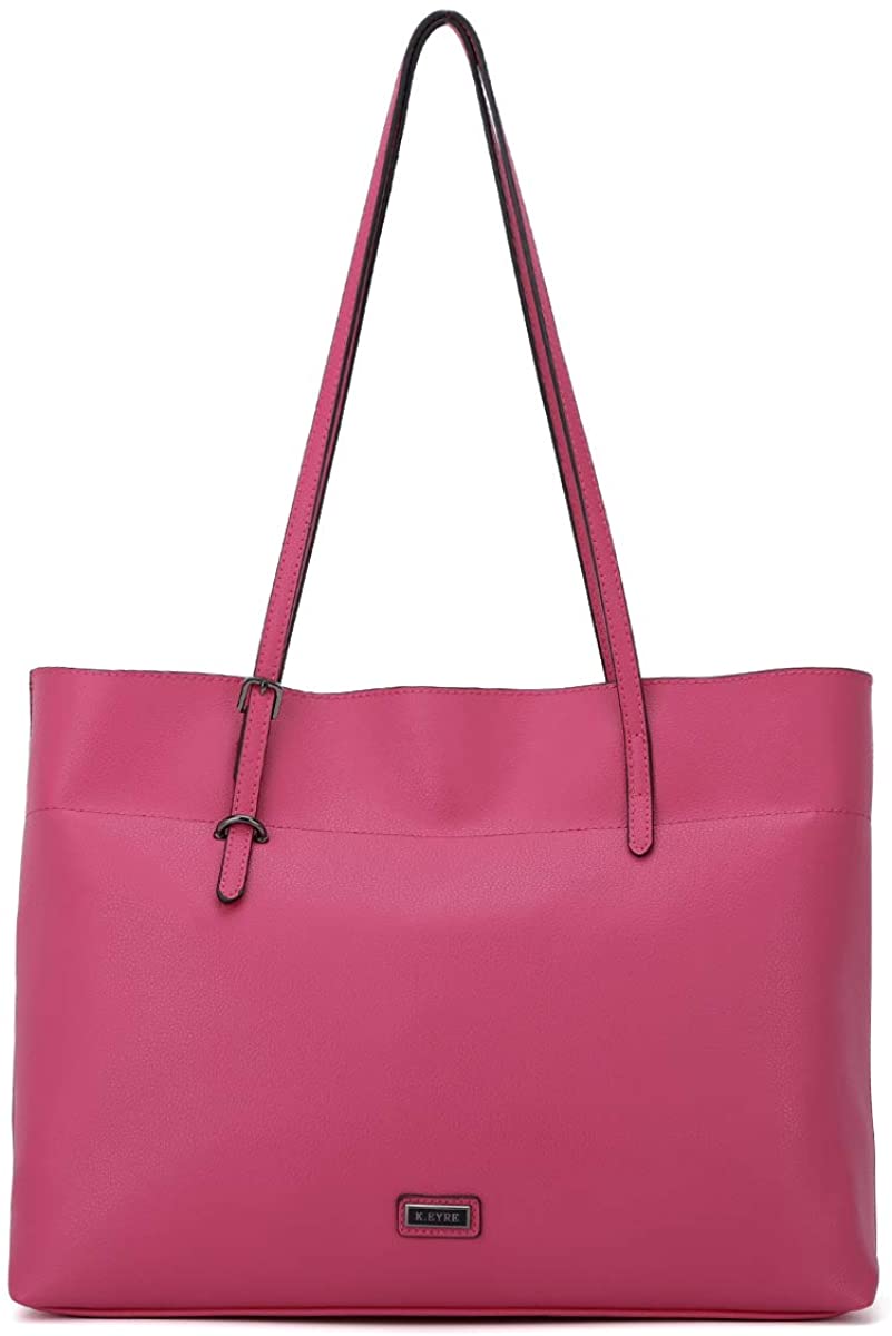 Price:$36.99    Women Handbags Shoulder Bags PU Leather Satchel Tote Bag Mutipocket Purse (AKL2270#K733#226ROSE)  Clothing