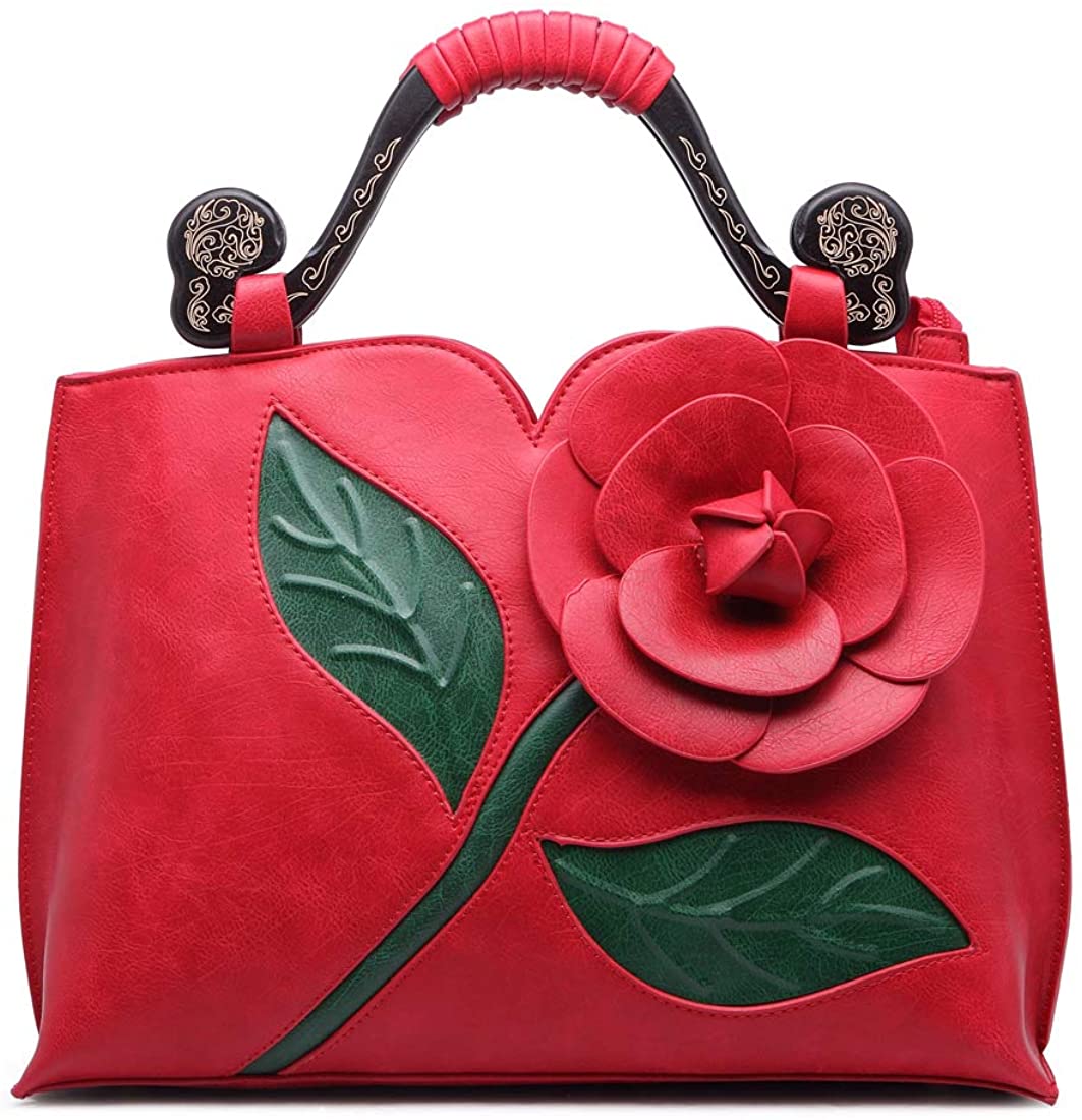 Price:$25.99    HAOSHIDUO Women's Tote Handbags Top Handle Shoulder Bags Crossbody Bag Genuine Leather Ladies Satchel  Clothing