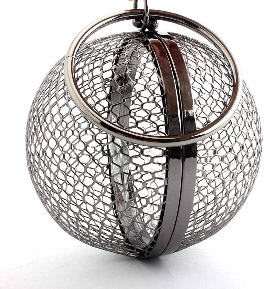 Price:$25.99 LETODE Women's Personality Features Geometric Evening Bag Shoulder Horizontal Bag, Clutch Cage Bag (GUN)  Handbags   