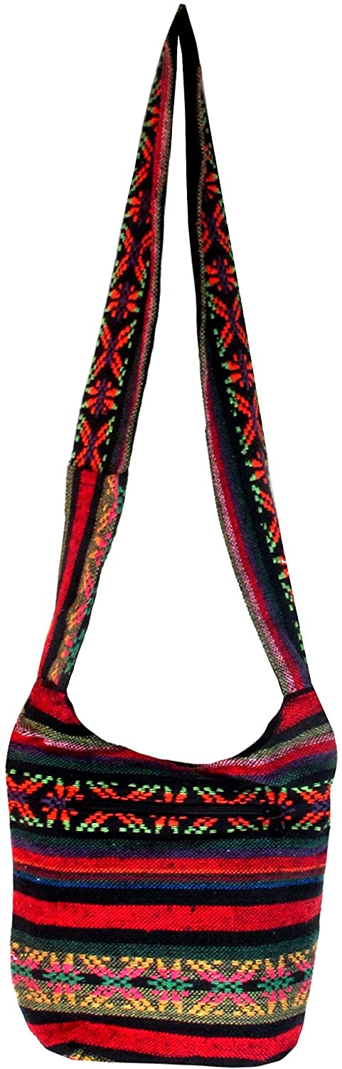 Price:$14.99 Small Tribal Purse, Mini Shoulder Bag for Girls Teens Petite Women, Aztec Boho (Red Sea)  Handbags   