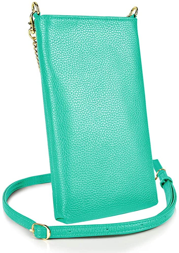 Price:$19.99 ZVE Crossbody Cell Phone Purse, Small Cell Phone Pouch Shoulder Crossbody Bag with 2 Straps for Women-Green  Handbags   