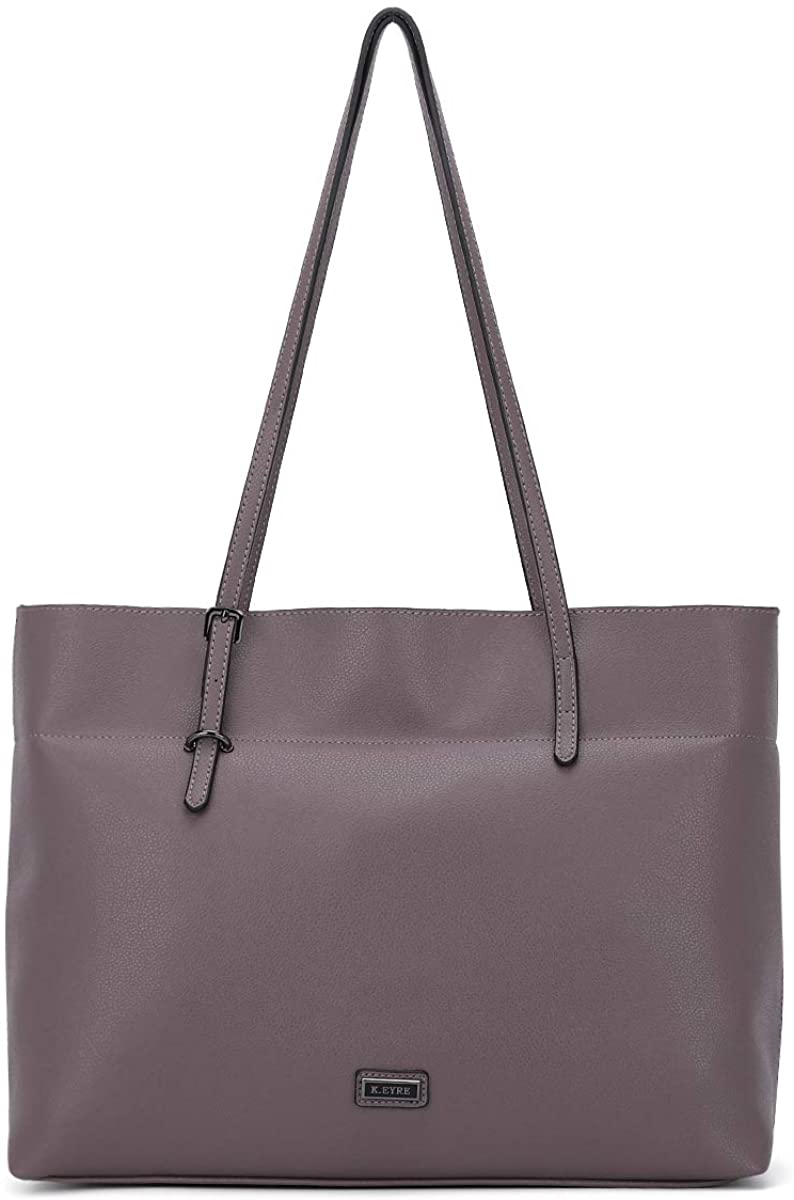 Price:$36.99    Women Handbags Shoulder Bags PU Leather Satchel Tote Bag Mutipocket Purse (AKL2270#K733#512ROSE TAUPE)  Clothing