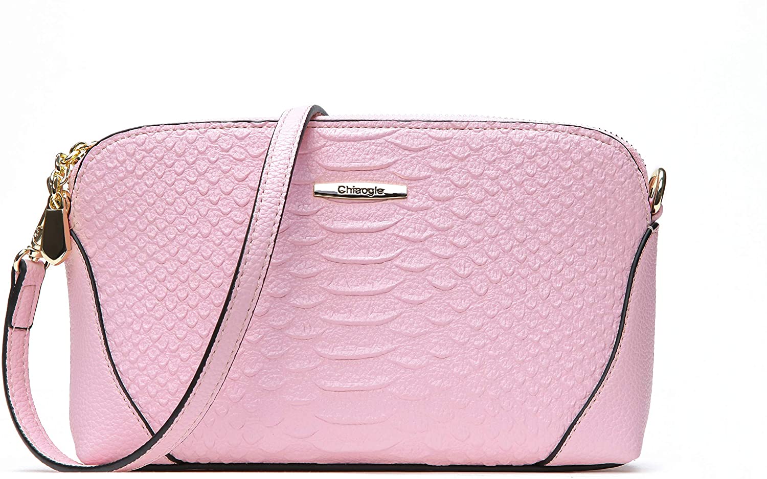 Price:$15.99 Chiaogle Crossbody Bags for Women, Purses and Handbags PU Leather Small Shoulder Bag Satchel with Adjustable Strap (Pink)  Handbags   