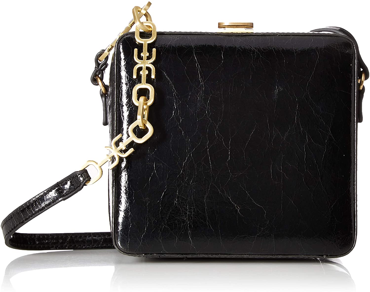 Price:$91.03 Sam Edelman Alice Cube Shoudler Bag, Black  Handbags   