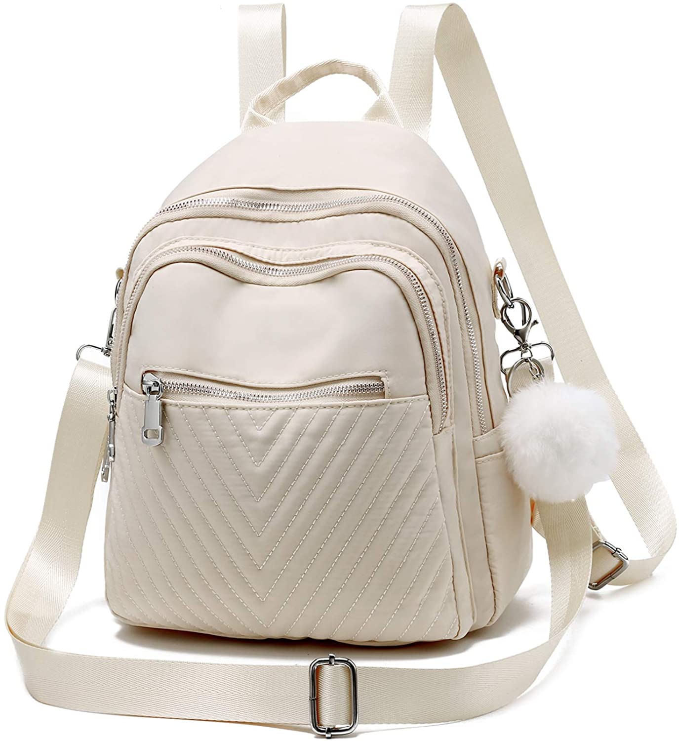 Price:$19.99    Backpack Purse for Women Waterproof Nylon Small Rucksack for Ladies Shoulder Bag  Clothing