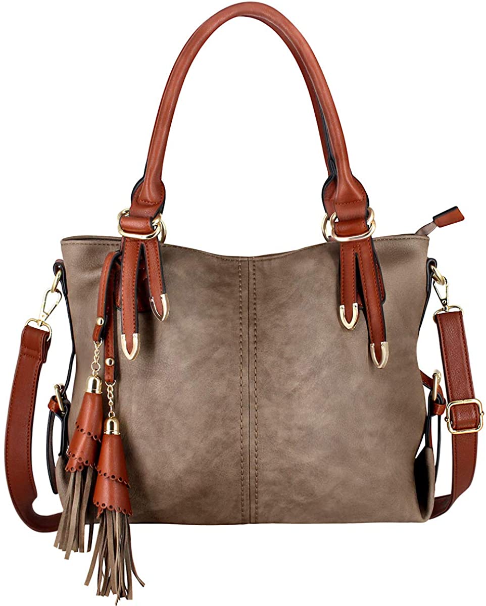 Price:$17.99    Handbags for Women Tote Shoulder Bags Hobo Fashion Ladies PU Leather Large Bags  Clothing