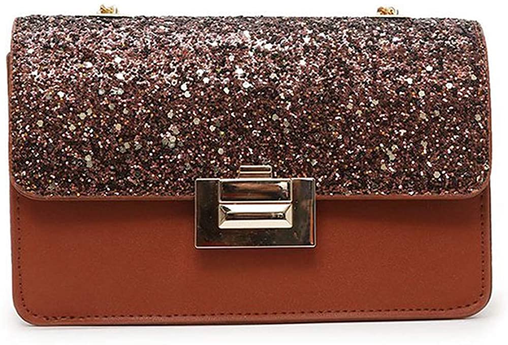 Price:$15.39 Young for U fashion design women handbag, crossbody shoulder bag, clutches and evening bag for women and girls (Brown)  Handbags   