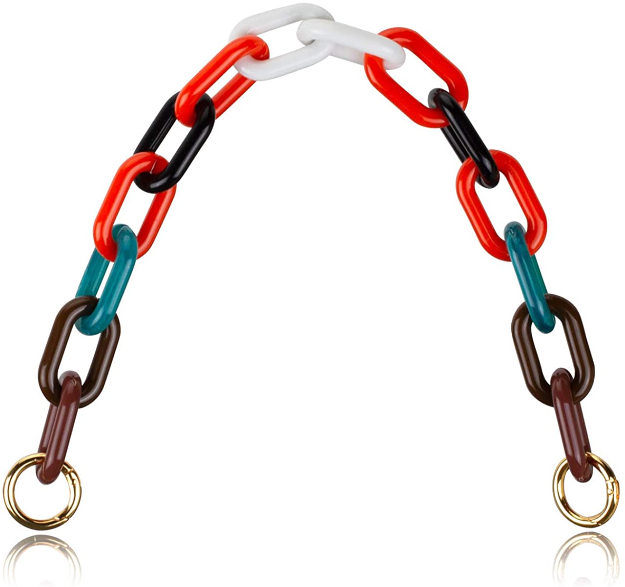 Price:$12.99 Allzedream Resin Purse Strap Acrylic Handbag Chain Replacement Shouder Bag (Elegant 16in)  Handbags   