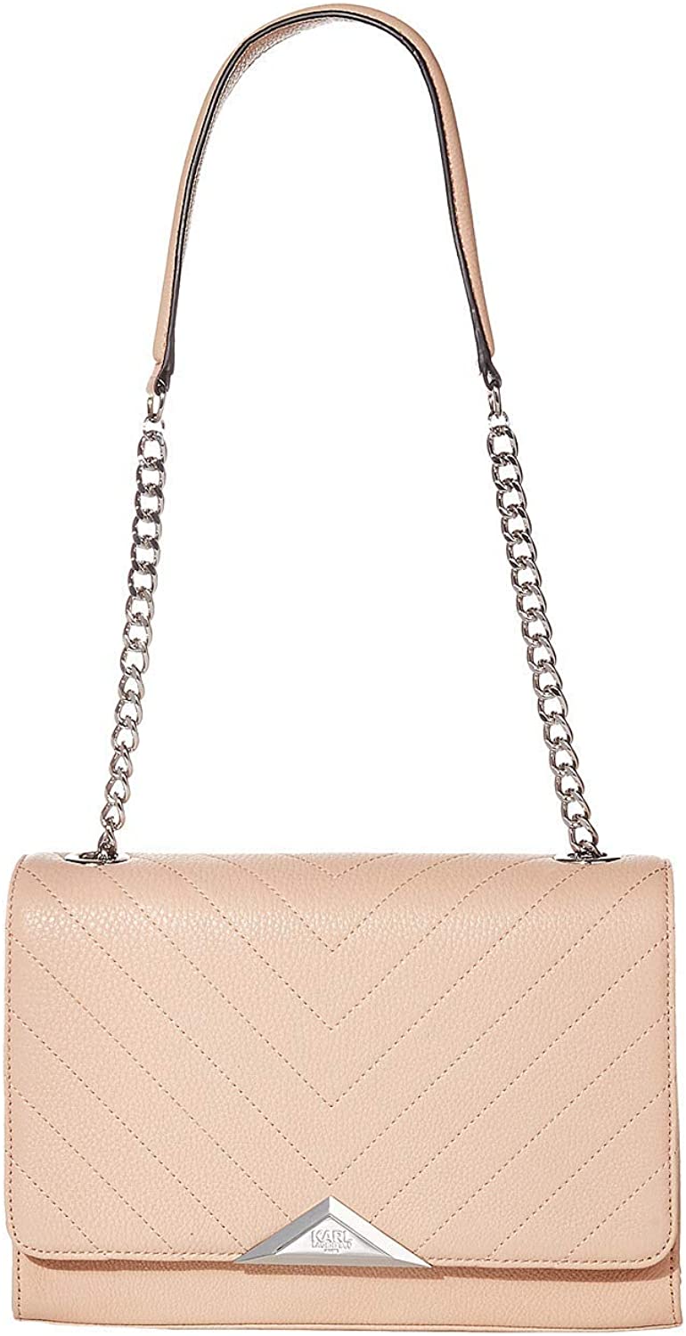 Price:$75.99 Karl Lagerfeld Paris Gigi Shoulder Bag Peony One Size  Handbags   