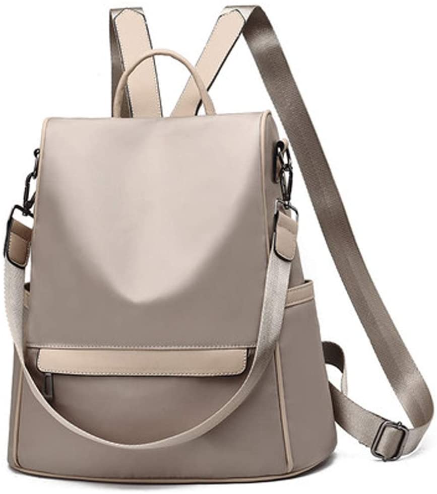 Price:$24.99    Fashion Backpack Purse for Women Nylon Backpacks Anti Theft Ladies Casual Daypack Stylish Shoulder Bag School Backpack (women backpack purse Khaki 1)  Clothing