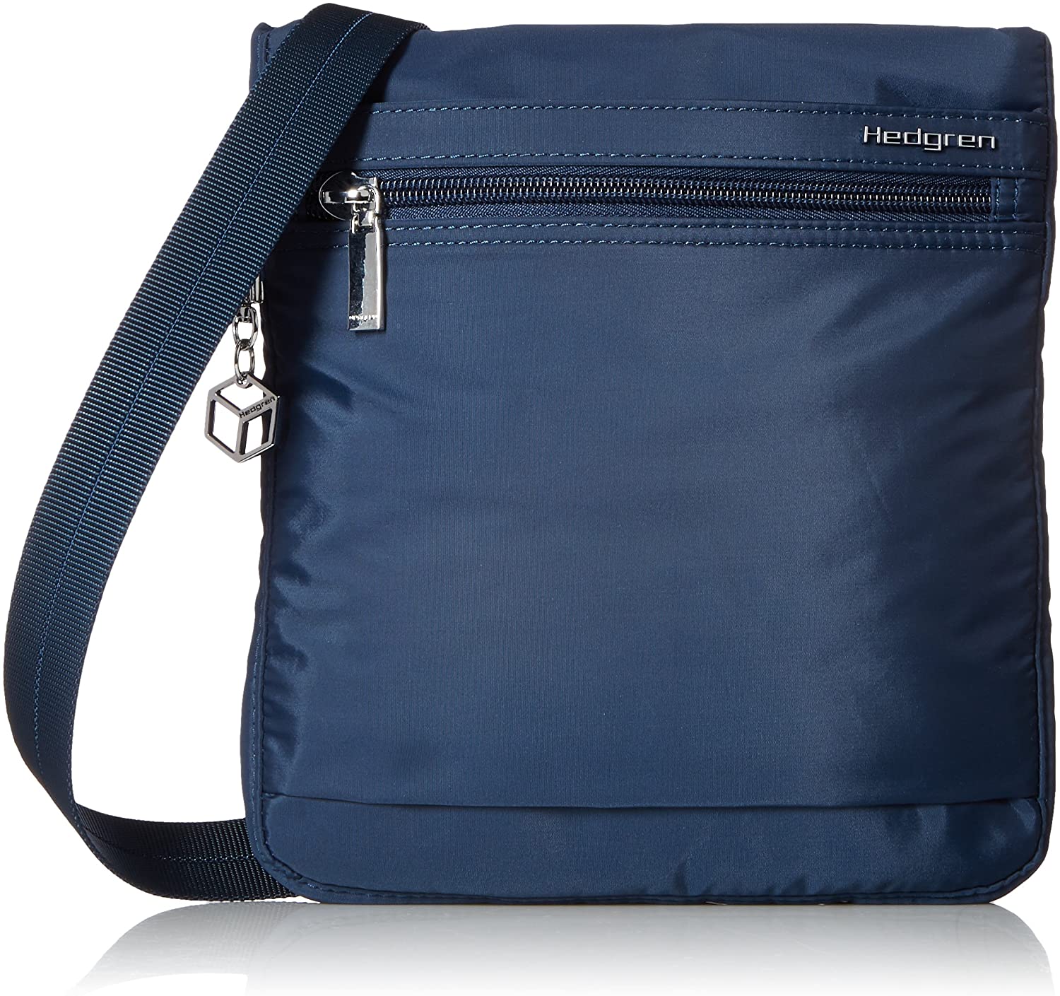 Price:$58.00    Hedgren Women's Leonce Crossbody, Slim Purse Shoulder Bag, Dress Blue  Clothing