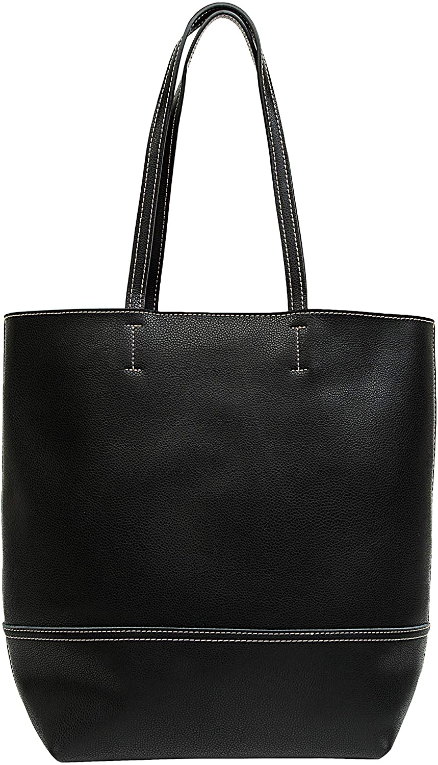 Price:$29.99    Large Tote Bucket Bag for Women Simple Casual Genuine Leather Hobo Handbags Shoulder Purses Shopping Bag  Clothing