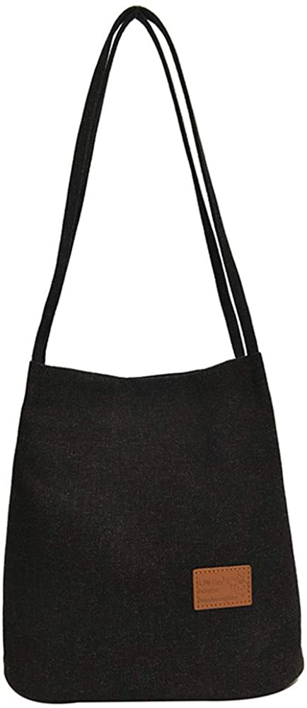 Price:$11.99    AUSTARK Shopping Shoulder Tote Bag, Casual Hobo Bag Tote Handbag for School Work (Black)  Clothing