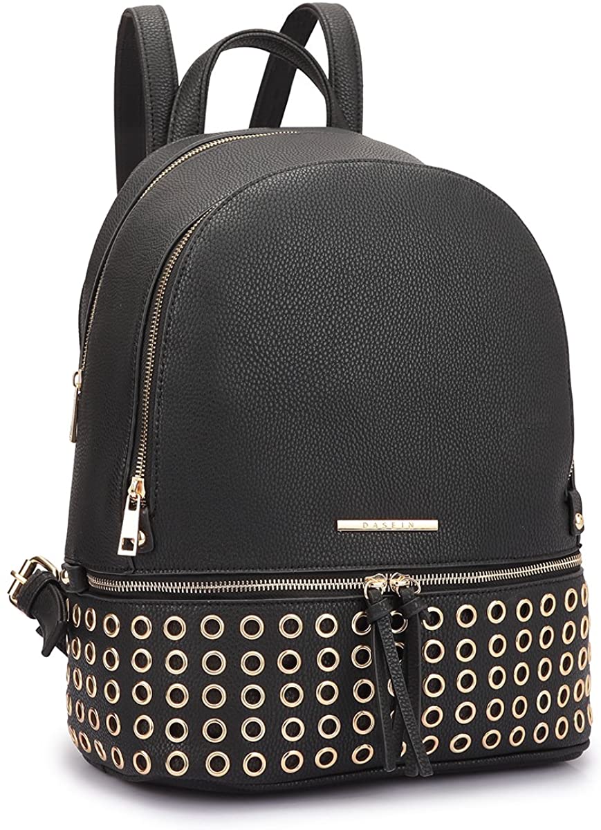Price:$33.99    MKP Collection Womens Fashion Backpack Purse Simple Designer Casual Daypack School Shoulder Bag Handbag with Wristlet (2-Black)  Clothing