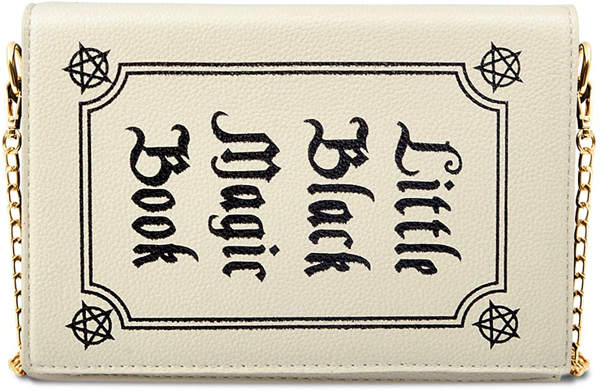Price:$26.99 Magic Book Shaped Crossbody Bag, Ustyle Girl Women Fashion Cute Shoulder Bag with Chain Strap (white)  Handbags   