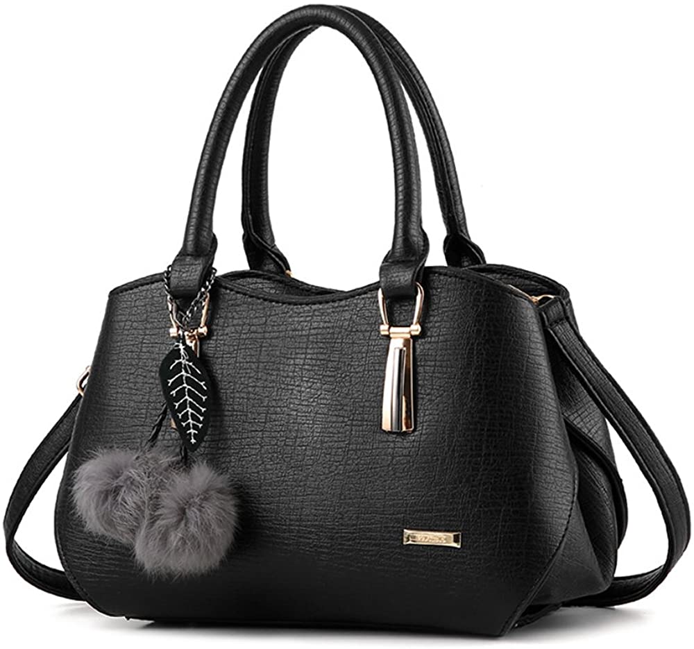 Price:$24.99    Danbaoly Women's Purse and Handbags Leather Shoulder Bags Satchel for Female Lady (Black)  Clothing