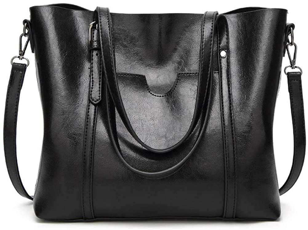 Price:$37.99    GZCZ Women's Tote Bag Leather Handbags Purse Retro Shoulder Bag Zipper Adjustable and Detachable Shoulder Strap  Clothing