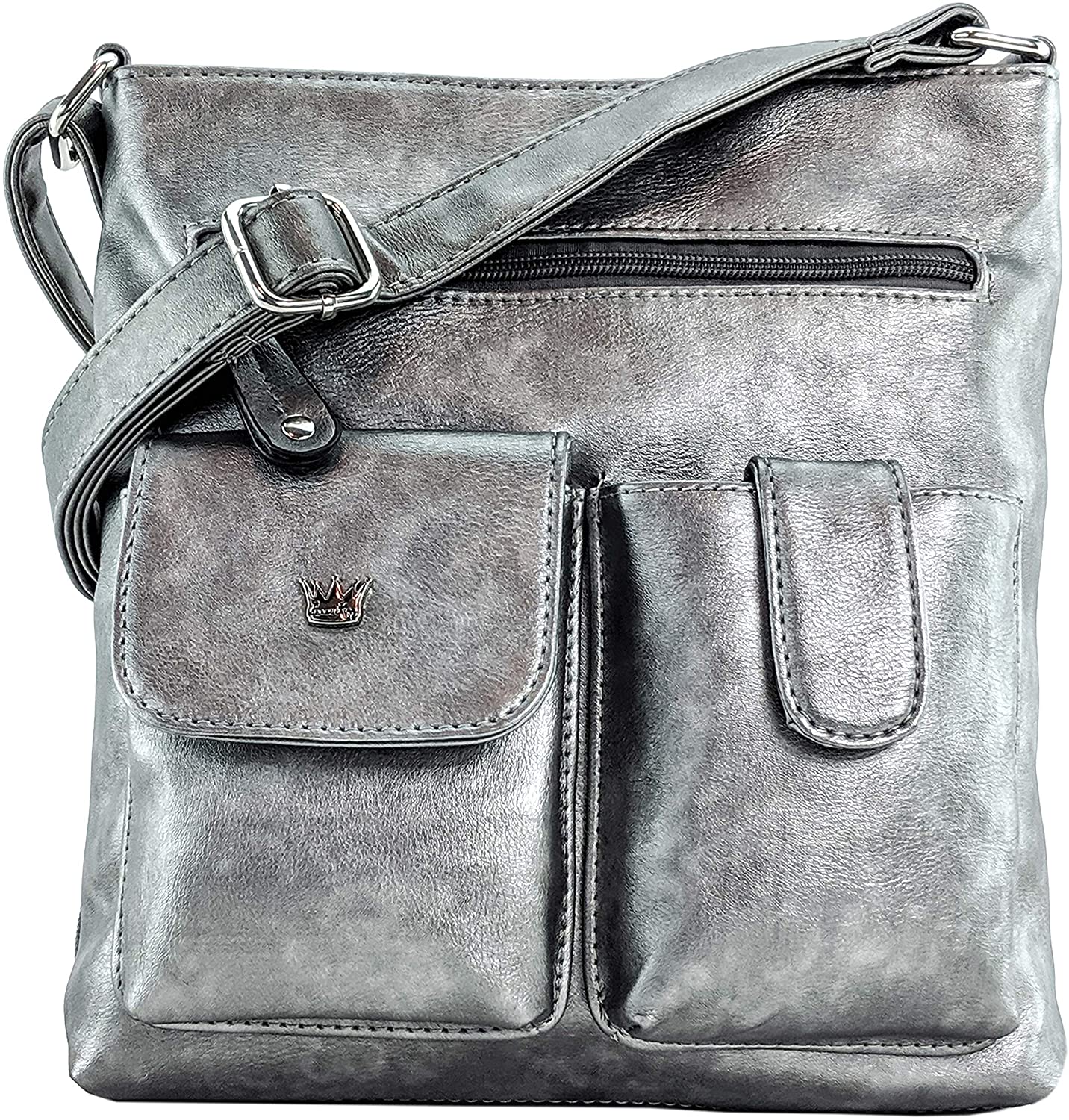 Price:$39.75    Purse King Colt Concealed Carry Handbag (Gunmetal Silver)  Clothing