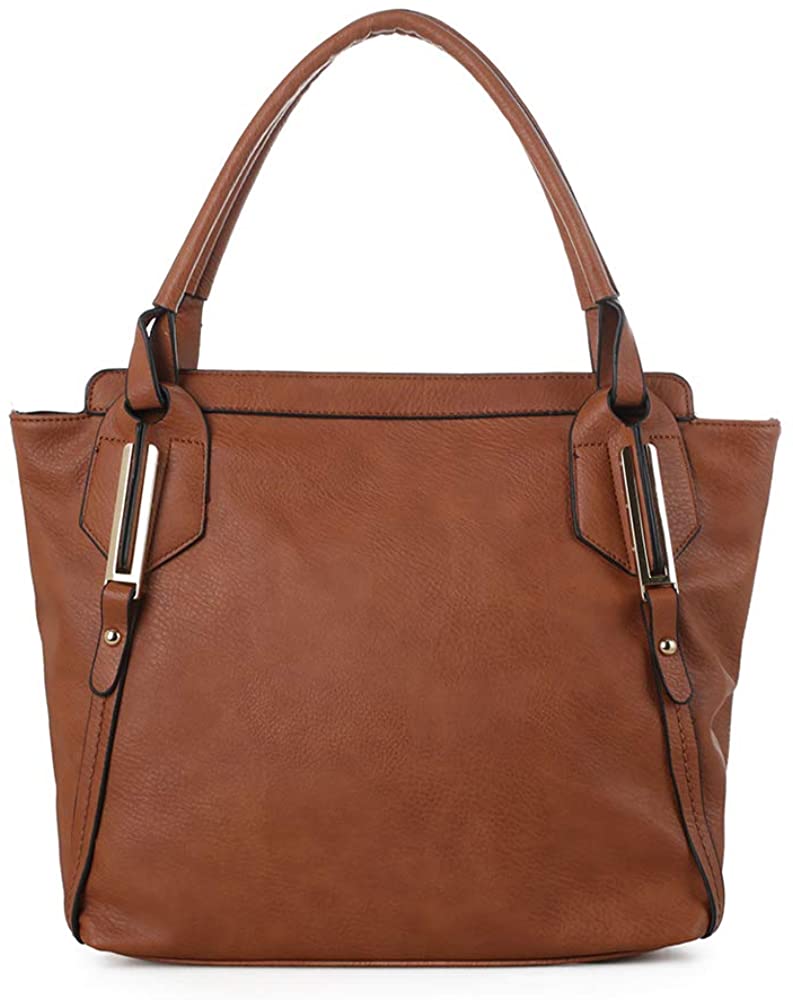 Price:$59.99    Concealed Carry Purse Firearm Tote Shoulder Bag CCW Top Handle Handbag | Tan  Clothing