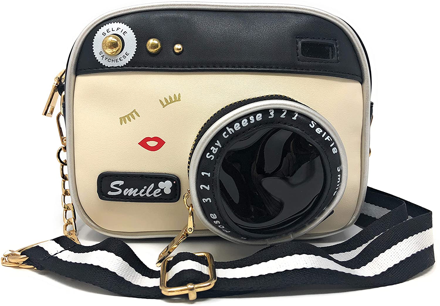 Price:$27.99 Women Camera Shape Design Bag, Ustyle Girl Fashion Crossbody Bag Phone Shopping Chic Shoulder Bag Novelty Casual Unique Cute Purse  Handbags   
