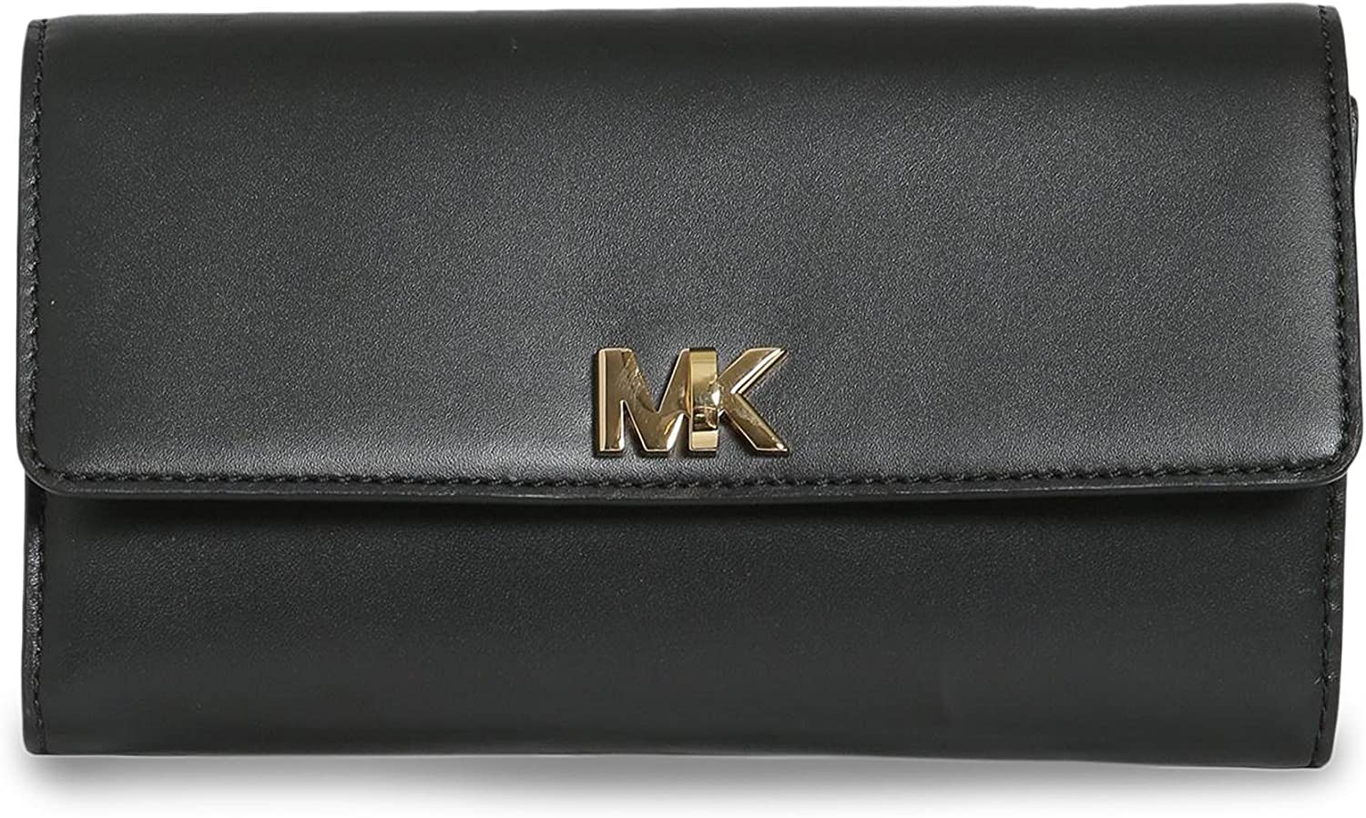 Price:$118.00    Michael Kors Mott Leather Crossbody Clutch - Black  Clothing