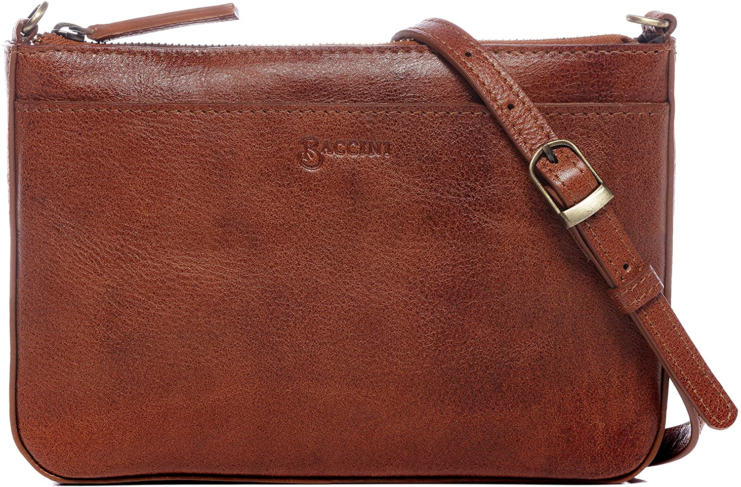 Price:$39.90 BACCINI leather shoulder bag & clutch LORENA small evening handbag top-handle bag tan  Handbags   