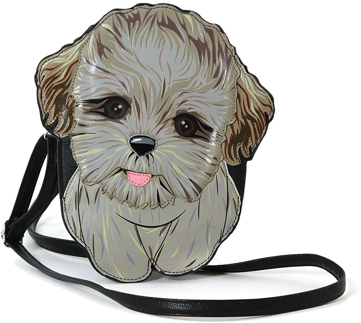Price:$25.99 Lovely Shih Tzu Puppy Shoulder Crossbody Bag  Handbags   