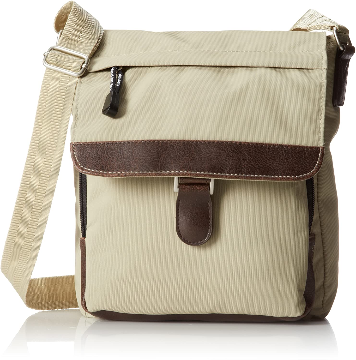 Price:$27.85    Derek Alexander NS Half Flap Front Organizer, Tan, One Size  Clothing
