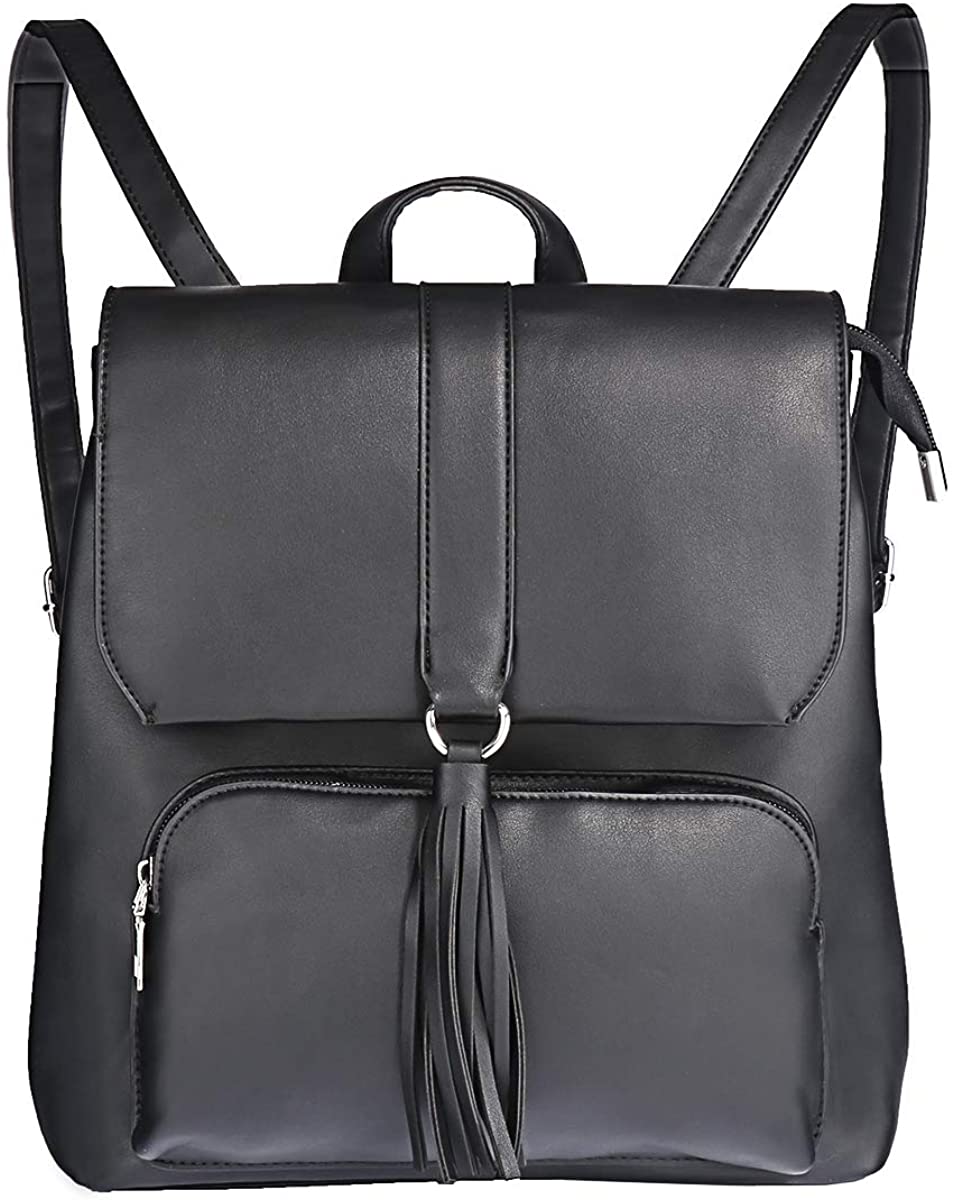 Price:$29.99    MACLLYN Womens Shoulderbag Backpack Purse PU Leather Ladies Tassels Snakeskin Crossbody Shoulder Bag (Black)  Clothing