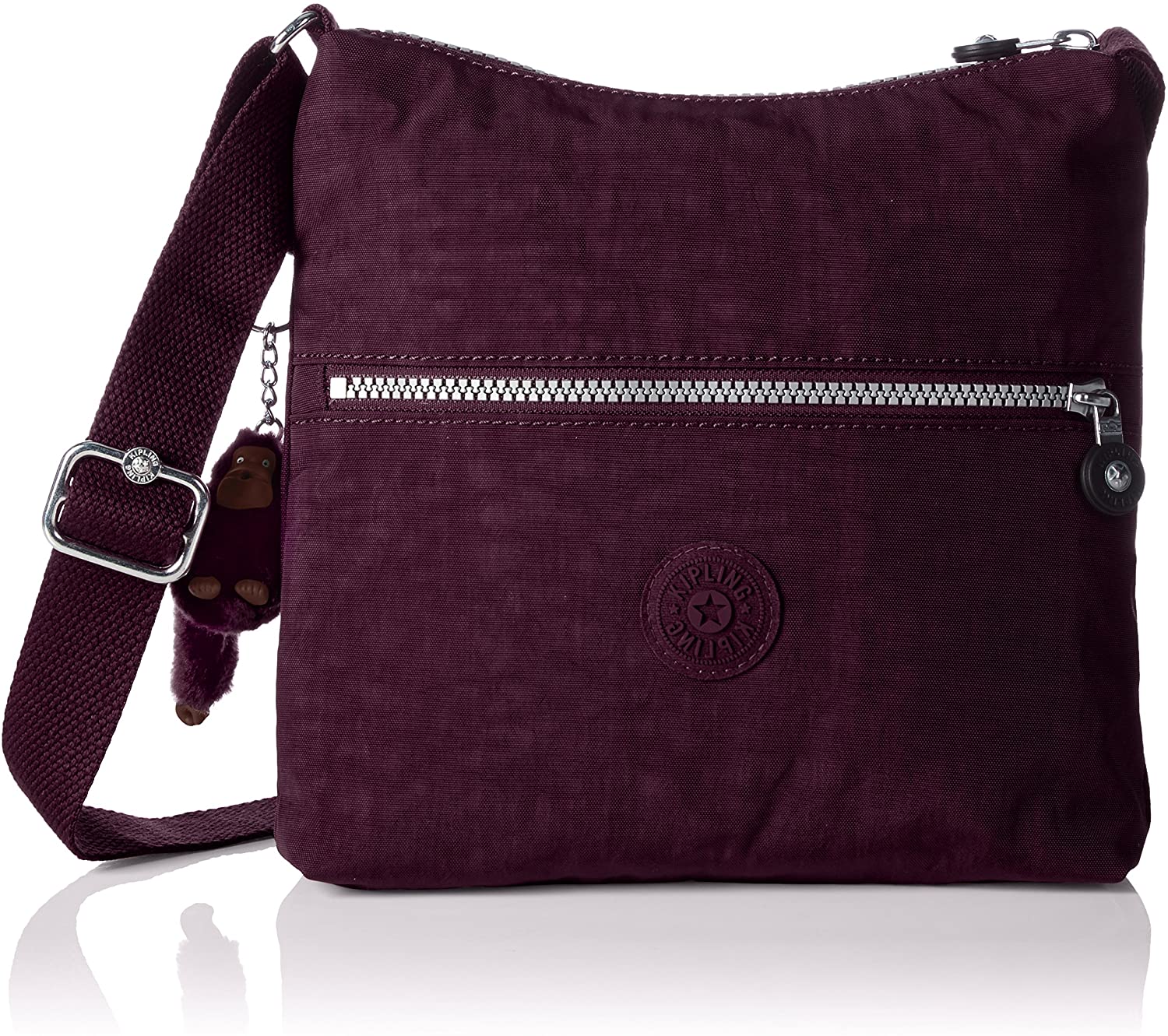 Price:$79.99 Kipling Women’s Zamor Shoulder Bag, Purple (REF34Z Plum Purple), 25.5x24.5x4 cm (B x H x T)  Handbags   