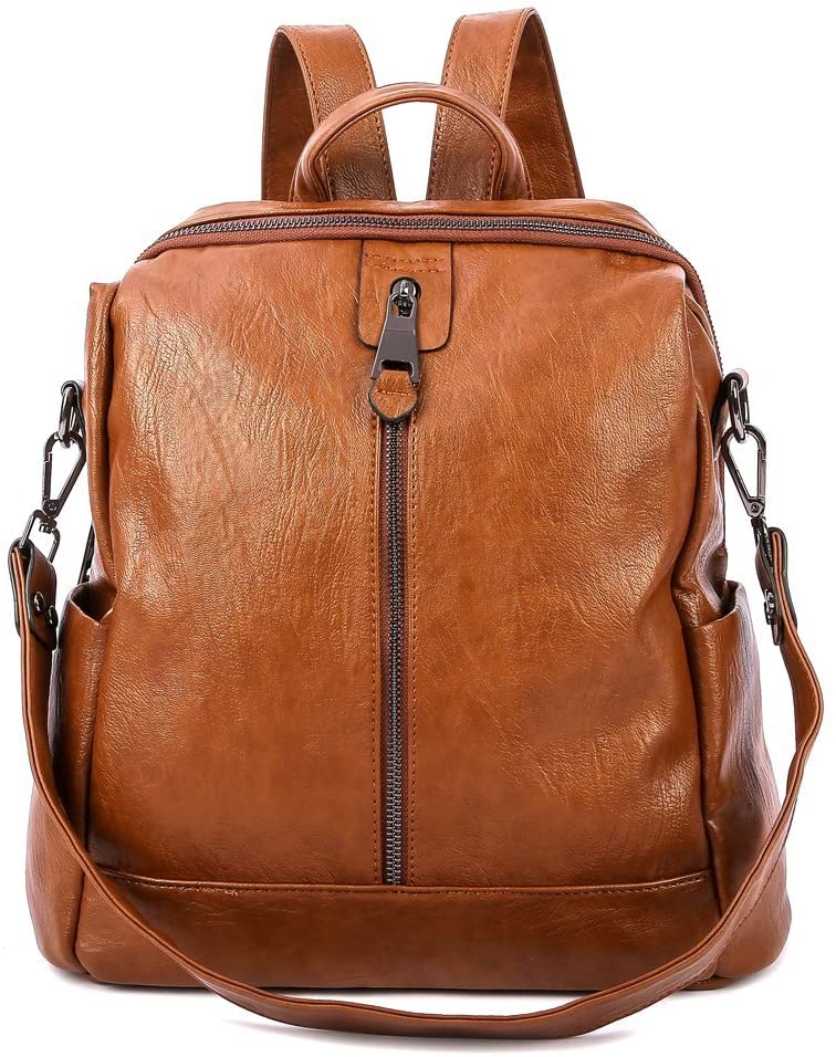 Price:$29.99    Luckysmile Womens Backpack Purse Soft PU Leather Travel Shoulder Everyday Bag  Clothing