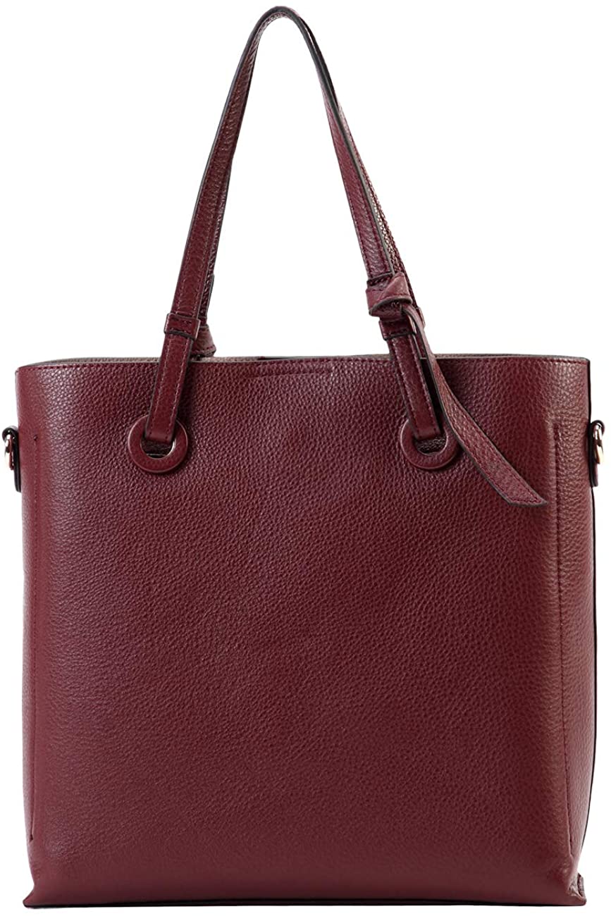 Price:$106.50    ELBORN PYO Women Leather Tote Bags Shoulder Satchel Crossbody Top Handle Work Purse (Red)  Clothing