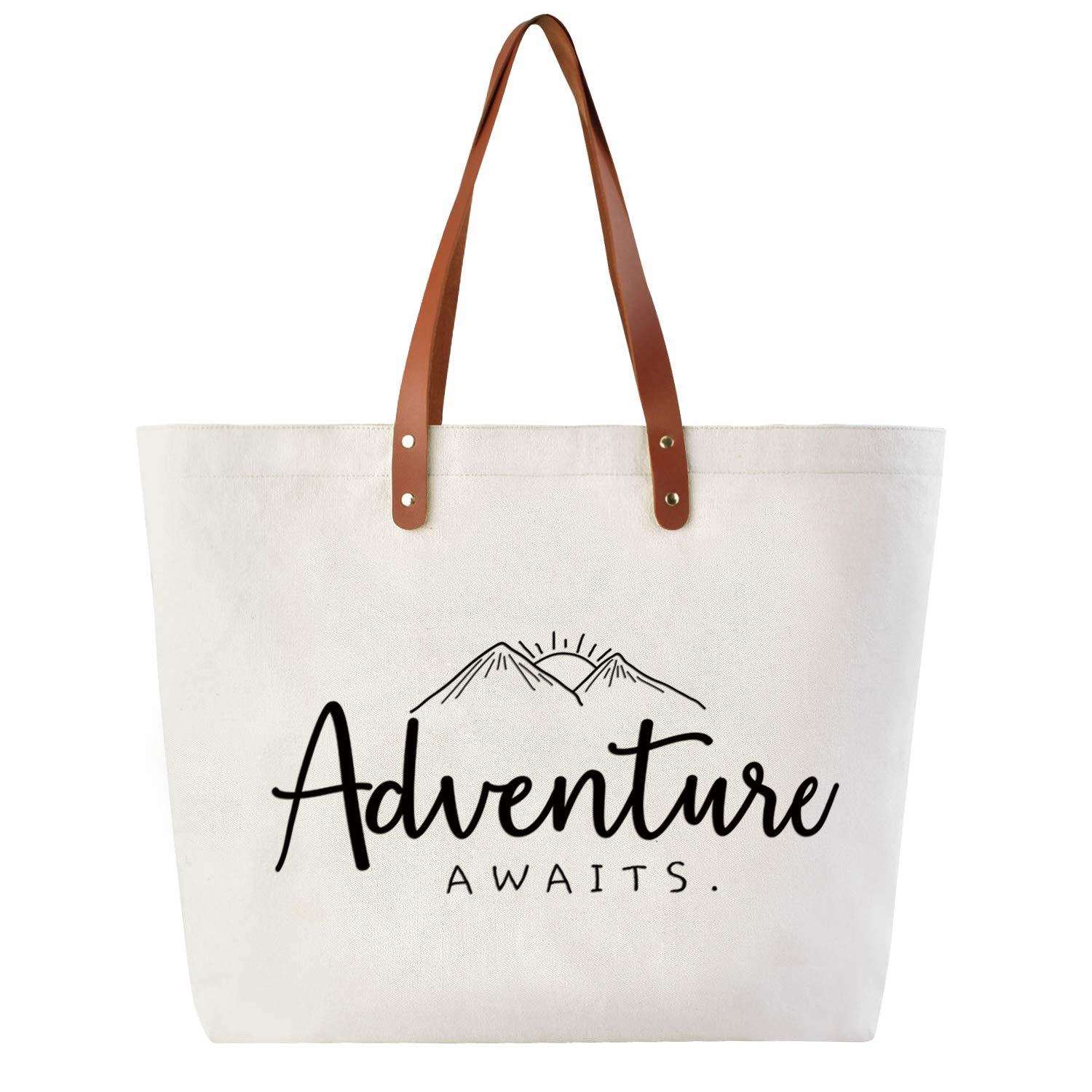 Price:$18.99    Caraknots Adventure Awaits Bride Gifts Bridal Shower Gifts for Bride Bag Wedding Engagement Bachelorette Party Farewell Graduation Gifts Friends Gfits for Women Shoulder Bag with Inner Pocket Canvas  Clothing