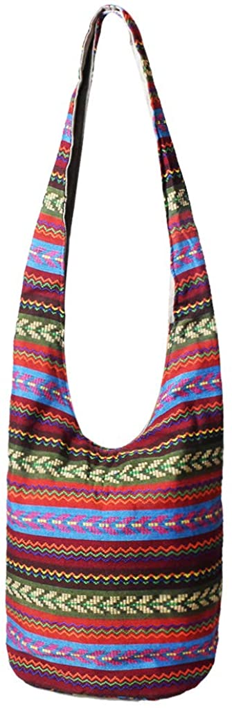 Price:$10.49    SAYEEC Canvas Bohemian Shoulder Bag for Women Crossbody Casual Bag LargeCapacity  Clothing