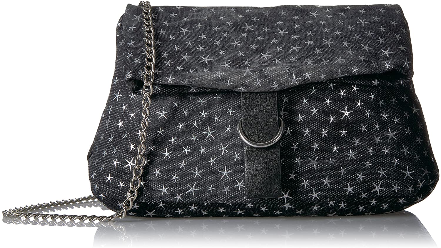 Price:$14.33 T-Shirt & Jeans Denim Flap Mini with Stars  Handbags   
