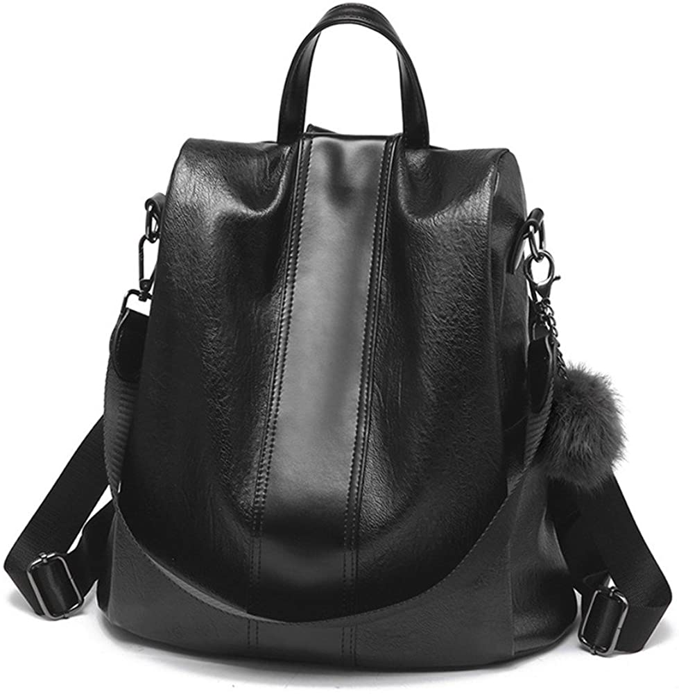 Price:$25.99    Women Backpack PU leather Purse Waterproof Anti-theft Rucksack Lightweight Shoulder Bag  Clothing