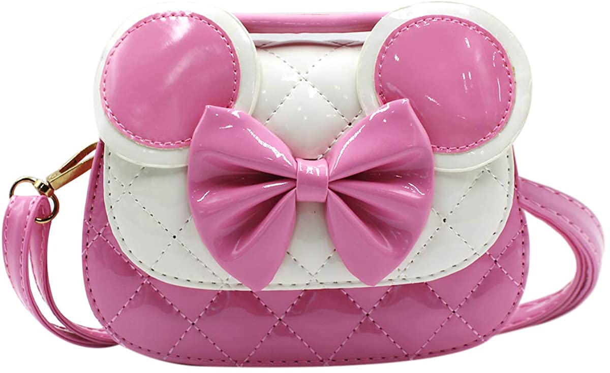 Price:$16.09 Amamcy (1-10 Y) Sweet Gift Bowknot Crossbody Bag Purse Mini Shoulder Bag Handbags with Handle for Little Girls  Handbags   