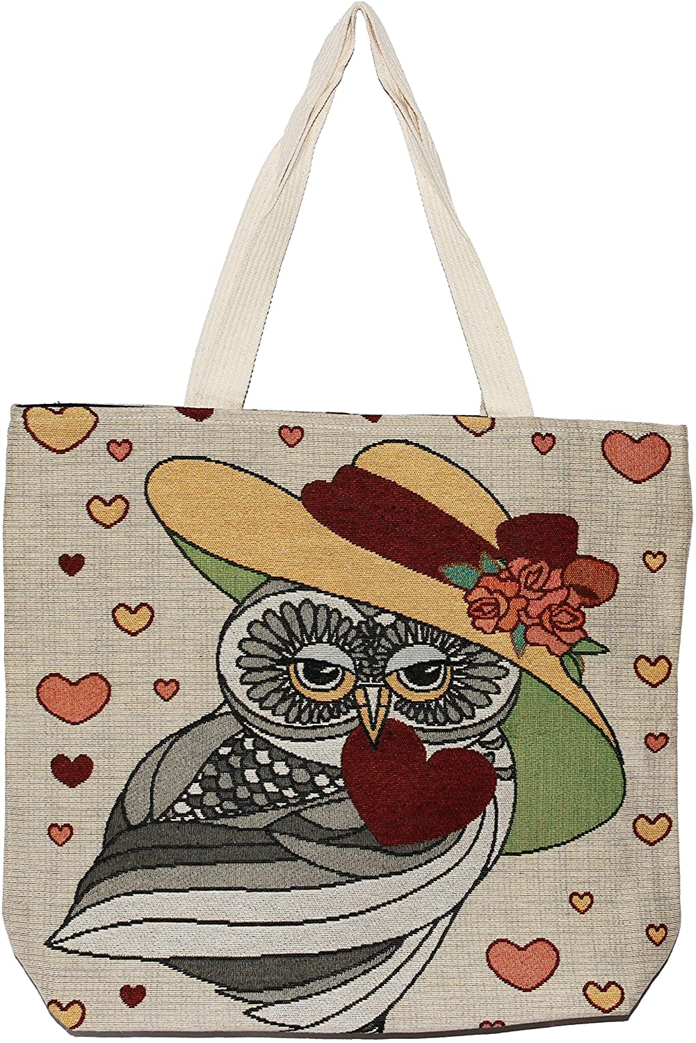 Price:$23.99    Owl Bohemian Hippie Bag Top Handle Shoulder Tote Handbag Big Size (O102)  Clothing