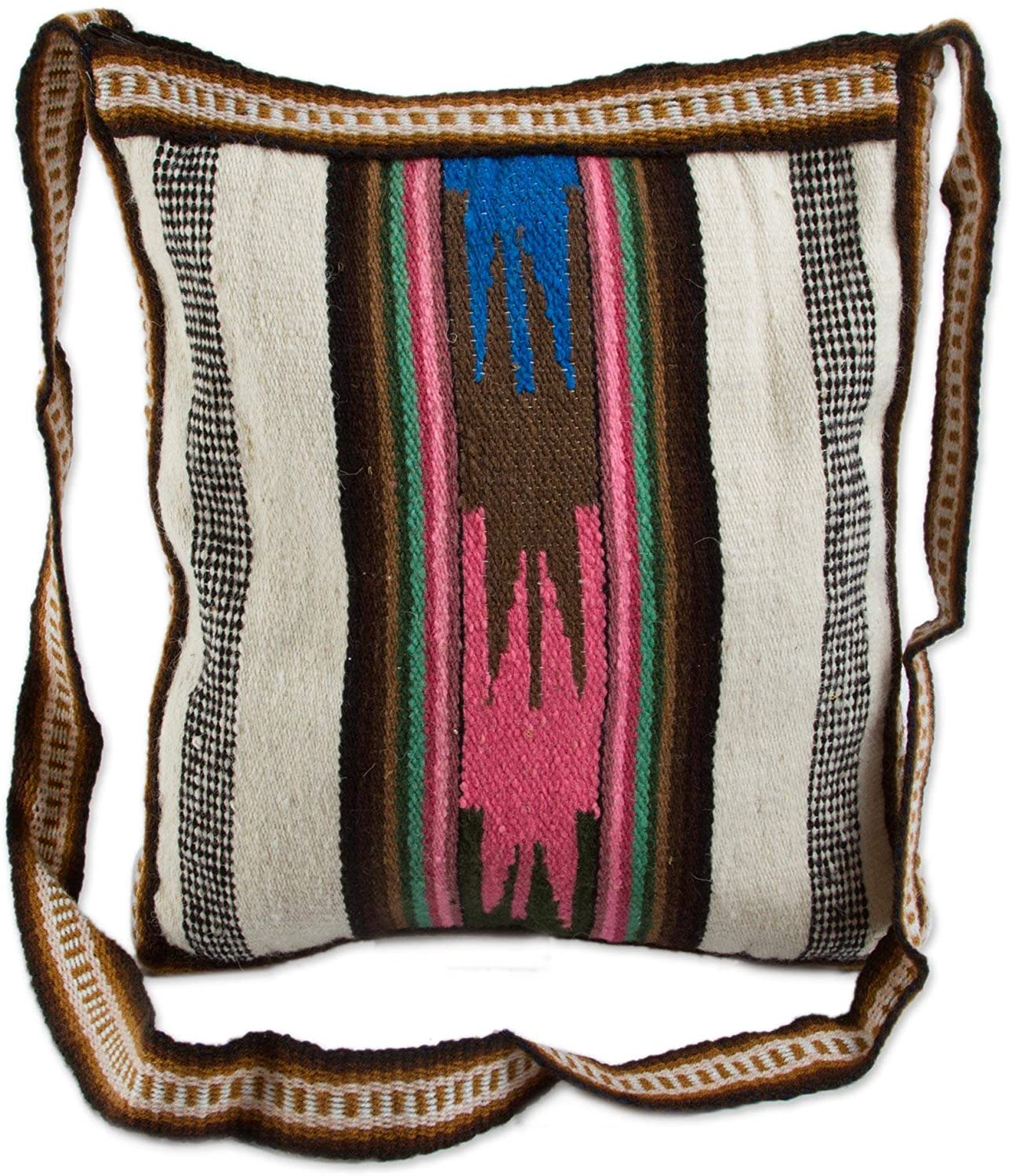 Price:$49.99 NOVICA Woven Striped Wool Cross Body Shoulder Bag, Andean Dream'  Handbags   