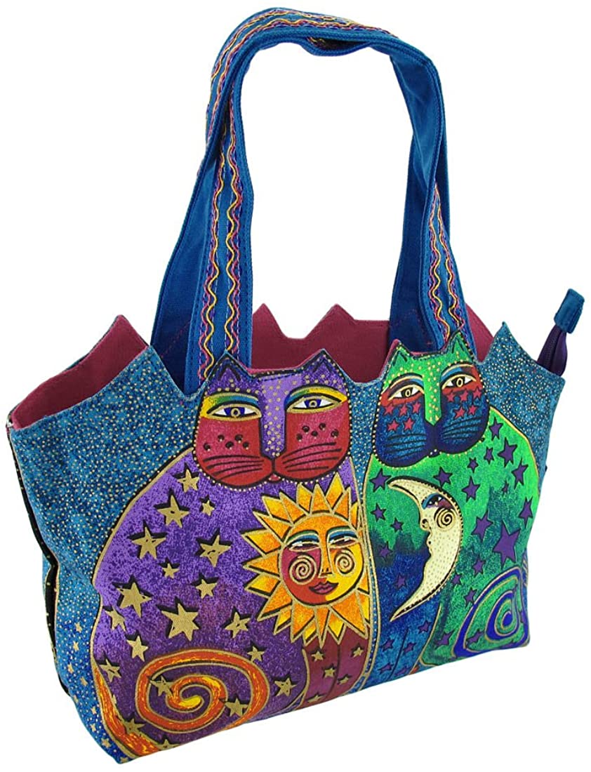 Price:$31.30    Medium Tote Celestial Felines  Sun N Sand  Clothing