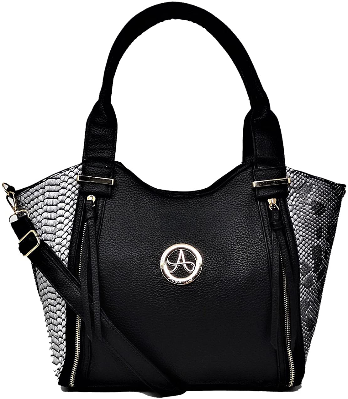 Price:$14.99 ALEX T.G. Women Handbag LOTUS Black Color  Handbags   