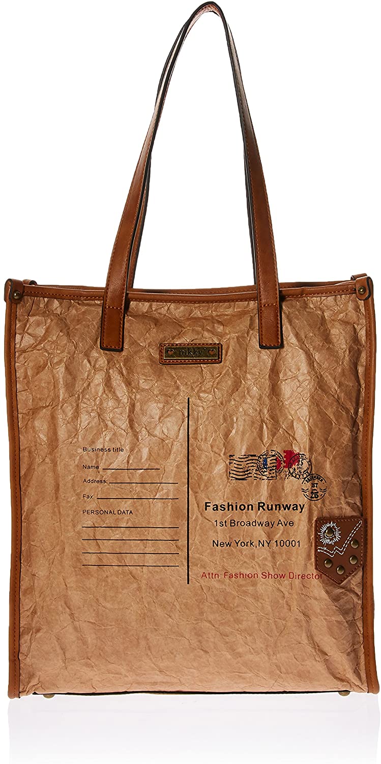 Price:$22.58    Nikky Women's Vintage Envelope Camel Textured Shoulder Bag, One Size  Clothing