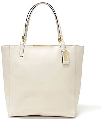 Price:$180.00    Coach Madison North/South Tote in Saffiano Leather 28743 Parchment  Clothing