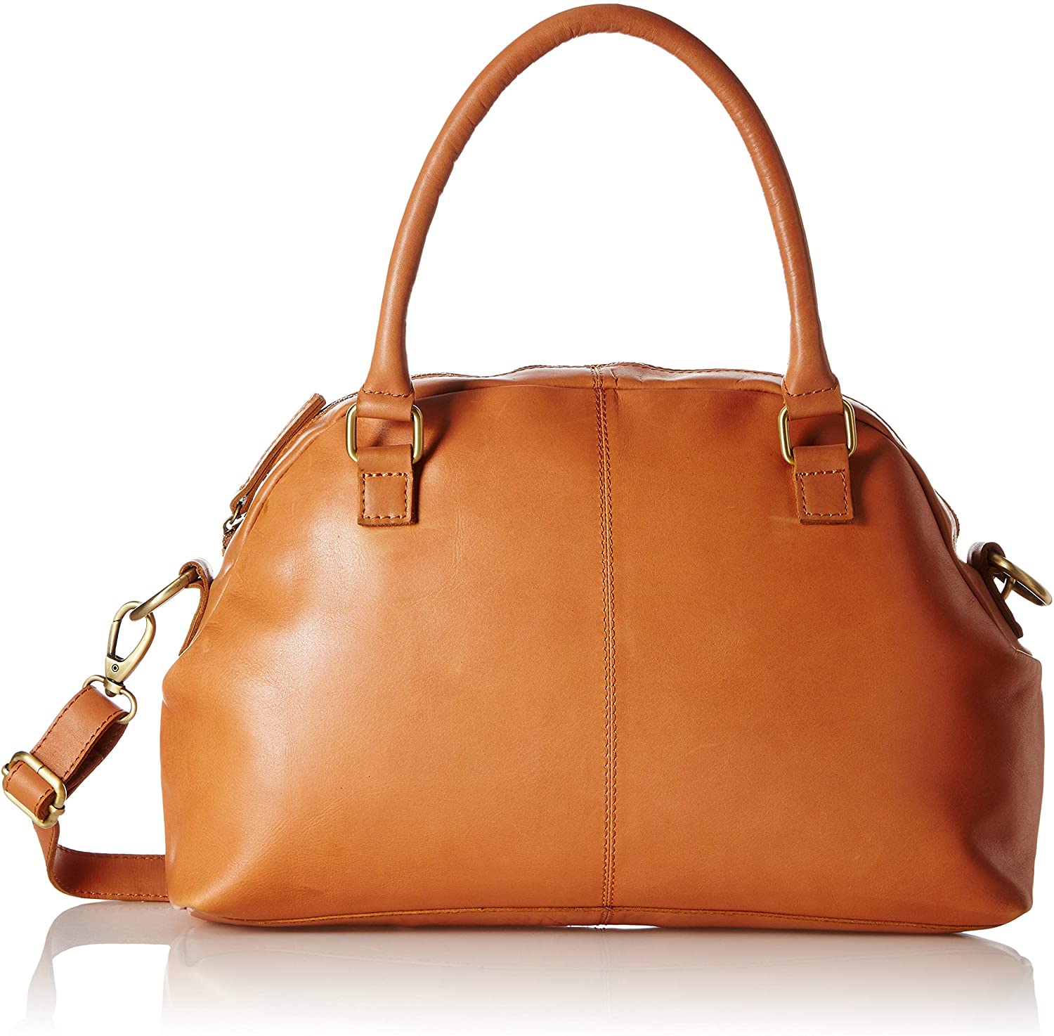 Price:$40.00    Tresori Women's Real Leather Zip Around bag One Size Tan  Clothing