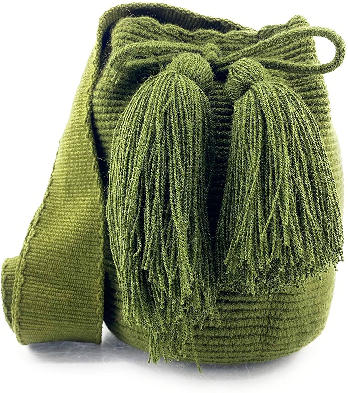 Price:$50.00 Colombian Handbags, Mochila Wayuu, 100% Original Colombian Cotton Handmade Bucket Bag. (MEDIUM SIZE)  Handbags   