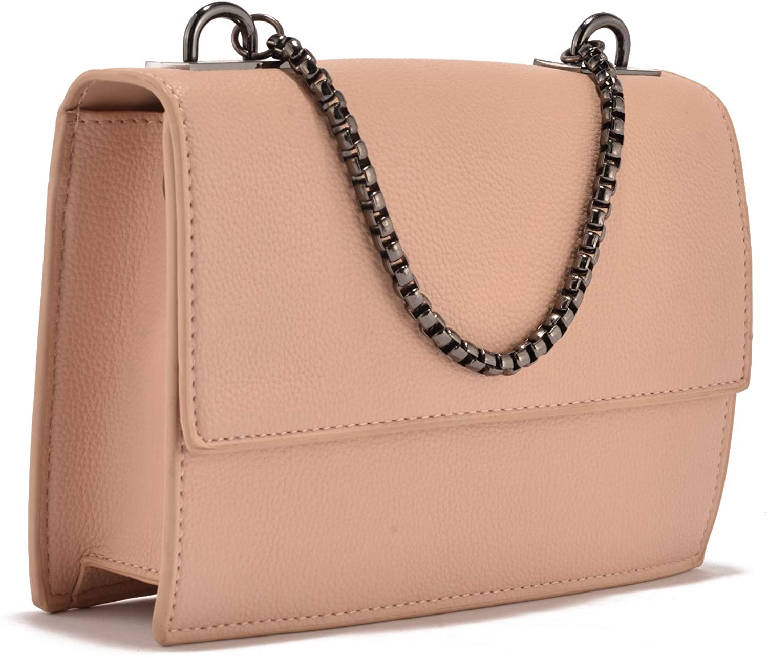 Price:$14.99    cutequeen Pink Girls Solid Color Flap Magnetic Snap Hand Bag Lady Elegant Shoulder Cross Body Purse (pack of 1)  Clothing