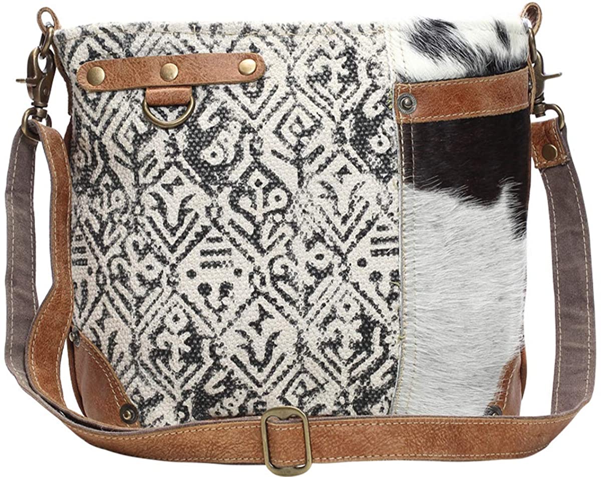 Price:$46.95 Myra HAIRON AND COTTON RUG SHOULDER BAG  Handbags   
